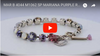 Mariana Jewelry "Purple Rain" Round Jewel Tennis Bracelet, Silver Plated, 8" 4044 M1062