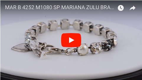 MAR-B-4252 M1080 SP Mariana Jewelry Zulu Tennis Bracelet, Silver
