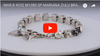 Mariana Jewelry Zulu Tennis Bracelet, Silver Plated Swarovksi Crystal, 8 4252 M1080