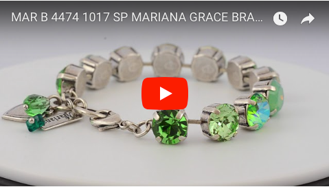 Mariana Jewelry Grace Silver Plated Large crystal Tennis Bracelet