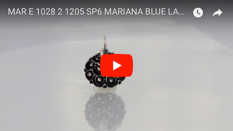Mariana Jewelry Blue Lagoon Silver Plated crystal Peacock Drop Earrings