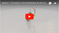 Mariana Jewelry Bliss Silver Plated crystal Drop Earrings