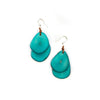 Tagua Jewelry "Fiesta" Dangle Earrings in Turquoise