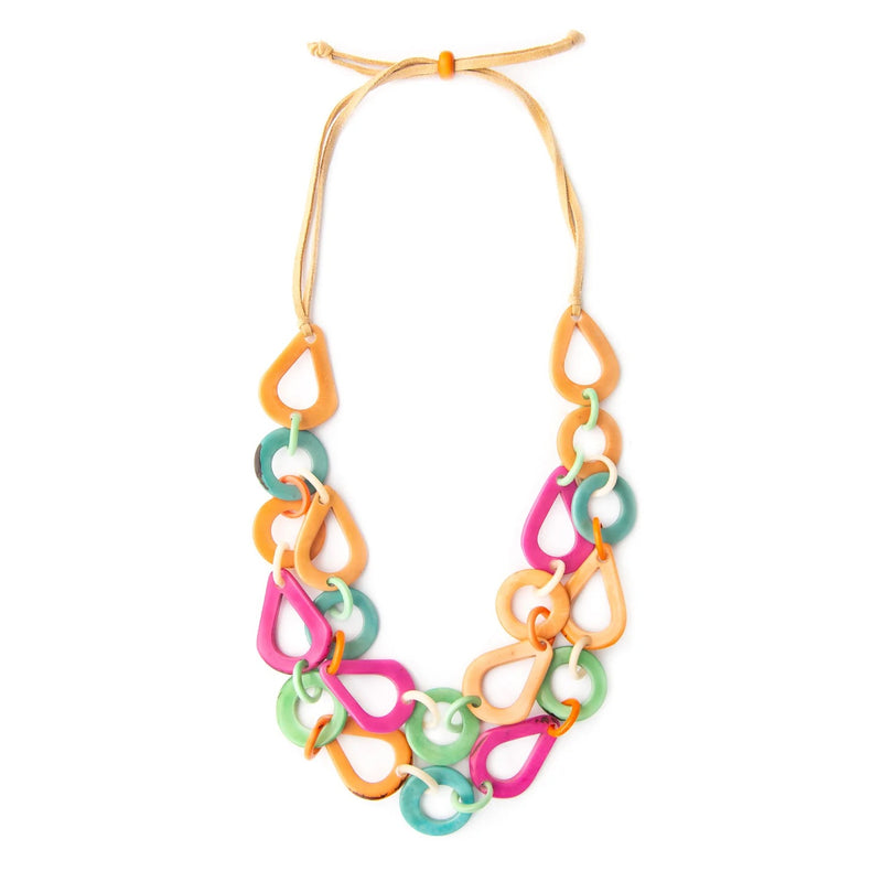 Tagua Jewelry "Venice" Necklace in Multicolor