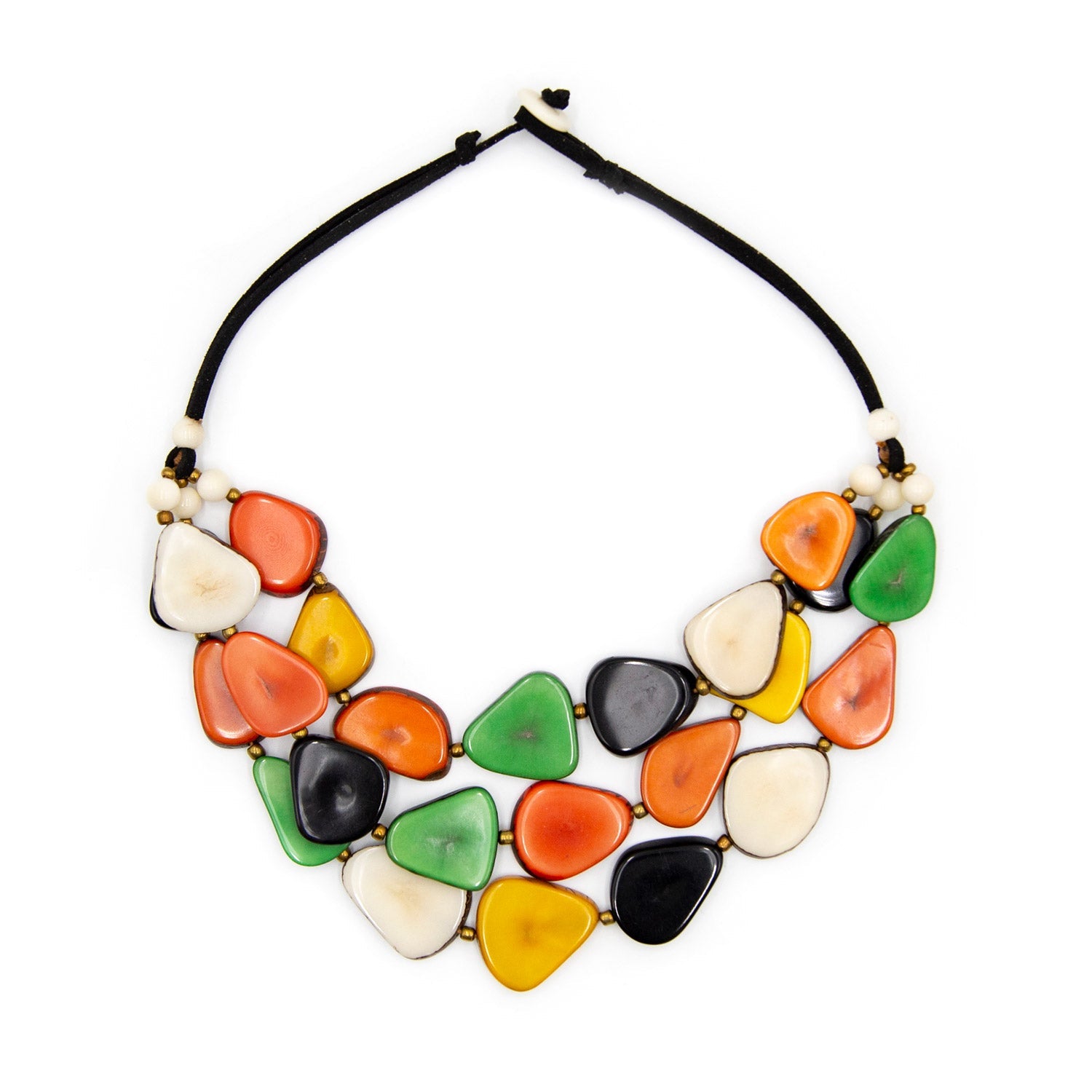 Tagua Jewelry "Alma" Necklace in Multicolor